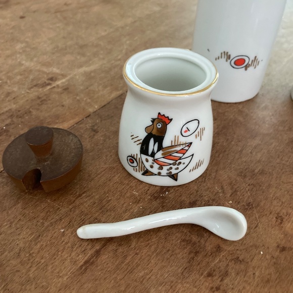 Mid-century modern, vintage Japanese cruet set - Picture 3 of 5